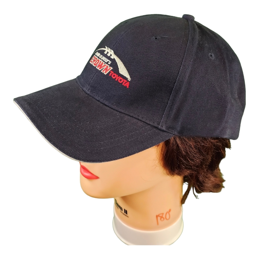 John Elway's‎ Crown Toyota Baseball Cap Hat Adjustable Strap Buckle Navy - Picture 2 of 5